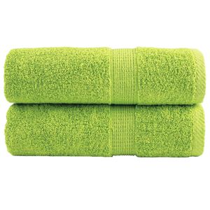 vidaXL Premium vaskeh&aring;ndkl&aelig;der SOLUND 2 stk. &aelig;blegr&oslash;n 30x30 cm 600 gsm