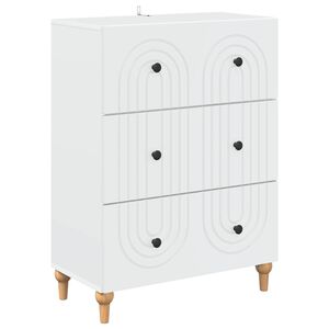 vidaXL Skuffeskab Hvid 66 x 34,5 x 90 cm Konstrueret tr&aelig;