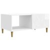 vidaXL Sofabord Hvid h&oslash;jglans 90 x 50 x 40 cm Konstrueret tr&aelig;