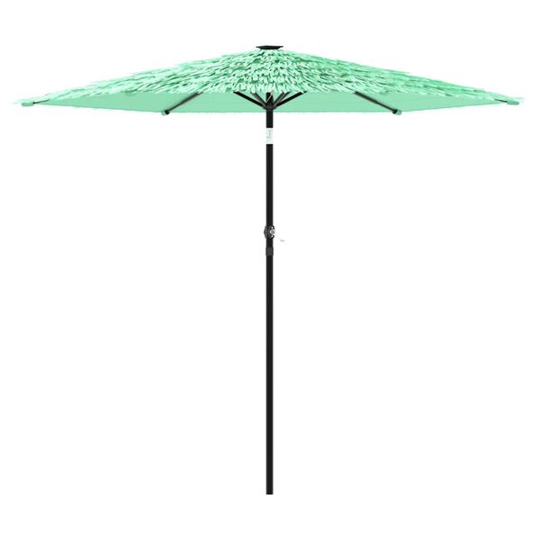 vidaXL haveparasol med st&aring;lstang 268x268x226 cm gr&oslash;n