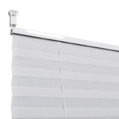 Plisserede blinde 60x100 cm hvid