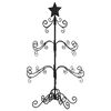 vidaXL dekorativt juletr&aelig; 90 cm metal sort