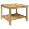 vidaXL Sofabord Vaskes 60,5 x 60 x 45 cm Massivt Akacietr&aelig;