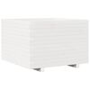 vidaXL plantekasse 70x70x49,5 cm massivt fyrretr&aelig; hvid