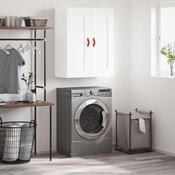 vidaXL v&aelig;gskab 69,5x34x90 cm konstrueret tr&aelig; hvid