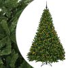 vidaXL Kunstigt juletr&aelig; lysegr&oslash;nt med julekugler 270 cm 600 LED'er