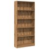 vidaXL bogreol 80x24x176 cm konstrueret tr&aelig; egetr&aelig;sfarve