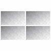 vidaXL Trappe Tread 4 stk. 70 x 40 cm S&oslash;lv Aluminium Rektangul&aelig;r