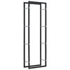 vidaXL br&aelig;ndestativ 50 x 20 x 150 cm st&aring;l sort