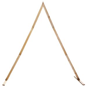 vidaXL Bryllupsbue Lys Brun 202 x 95 x 254 cm Massivt fyrretr&aelig;