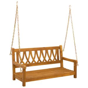 vidaXL Haveslynge b&aelig;nk 2 -Seater 110 x 56 x 58 cm Massivt Akacietr&aelig;