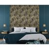 DUTCH WALLCOVERINGS tapet Palm Trees guldfarvet og sort