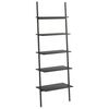 vidaXL stigereol med 5 hylder 64x34x185,5 cm sort