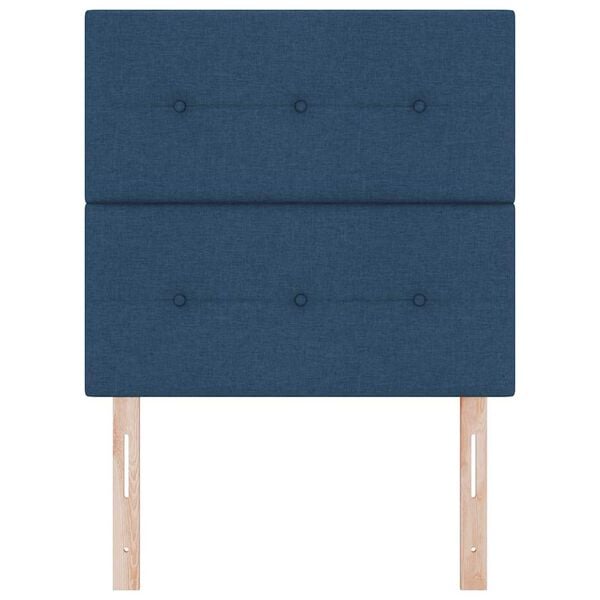 vidaXL Hovedg&aelig;rde med hovedg&aelig;rde Bl&aring; 90 cm Faux l&aelig;der