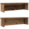 vidaXL k&oslash;kkenreoler kan stables 2 stk. 50x15x16 cm antikt tr&aelig;