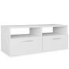 vidaXL tv-bord 95x35x36 cm konstrueret tr&aelig; hvid