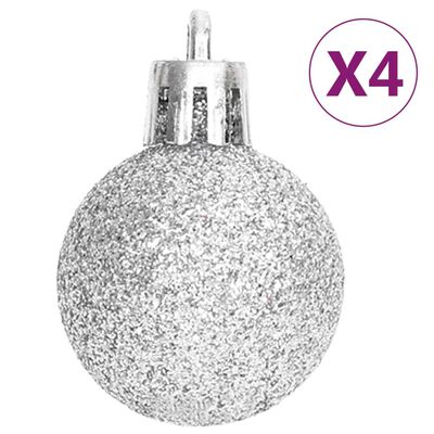 vidaXL julekugler 70 dele sølvfarvet og hvid