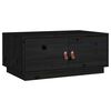 vidaXL sofabord 80x50x35 cm massivt fyrretr&aelig; sort