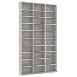 vidaXL cd-reol 102x16x177,5 cm konstrueret tr&aelig; betongr&aring;