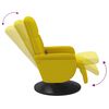 vidaXL massagestol med fodstøtte fløjl gul