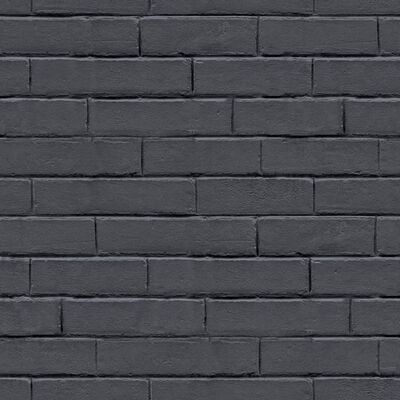 Noordwand tapet Good Vibes Chalkboard Brick Wall sort og grå