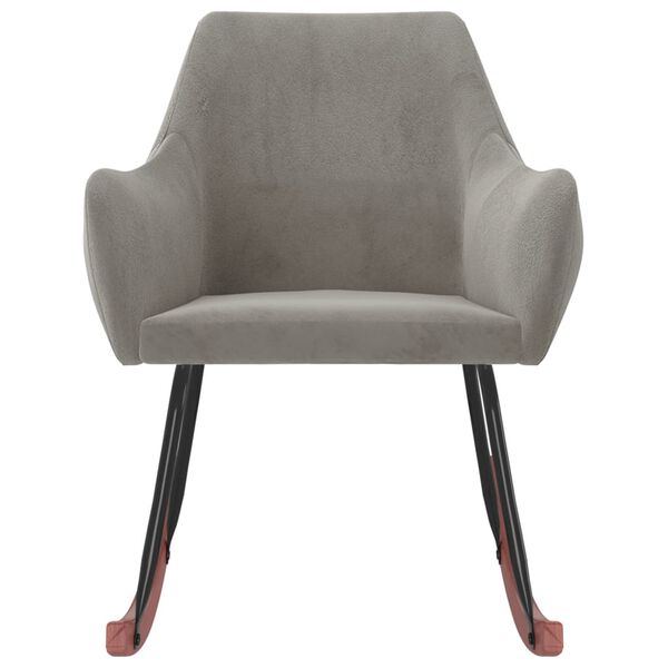 vidaXL gyngestol fl&oslash;jl lysegr&aring;