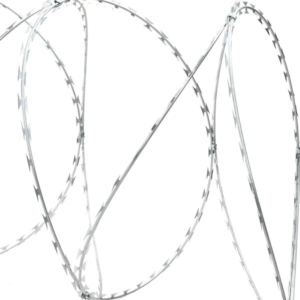 vidaXL Razor Wire S&oslash;lv 5000 x 1,9 cm Galvaniseret st&aring;l