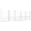 vidaXL gabionkurv med 6 stolper 620x20x200 cm U-facon jern
