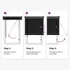 vidaXL Persienner Indstillelig Sort 213 x 100 cm PVC