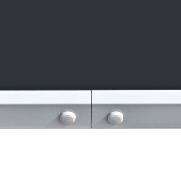 vidaXL havebord 150 x 90 x 74 cm sort stål