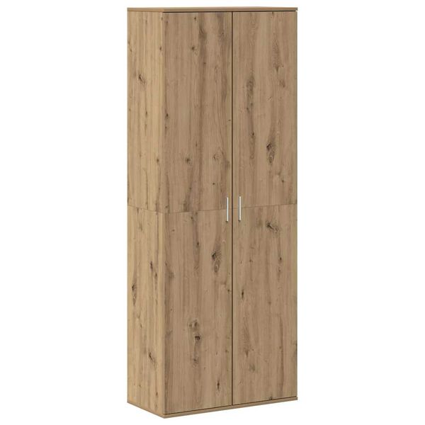 vidaXL Highboard Artisan Egetr&aelig; 70 x 33,5 x 180 cm Konstrueret tr&aelig;