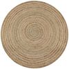 vidaXL t&aelig;ppe flettet jute 120 cm rund