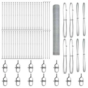 vidaXL Hegnsp&aelig;l S&oslash;lv 100 x 1,2 m (25 mm mesh) St&aring;l