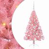 vidaXL Kunstig Forbelyst Juletr&aelig; med 150 LED'er Lyser&oslash;d 120 cm PVC