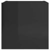 vidaXL v&aelig;gh&aelig;ngt tv-skab 30,5x30x30 cm sort h&oslash;jglans