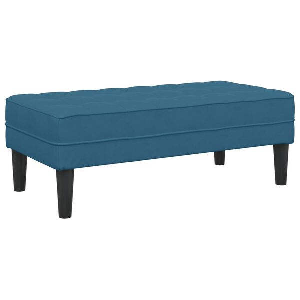 vidaXL Sofa S&aelig;t med pude 2 pcs Bl&aring; Polyester
