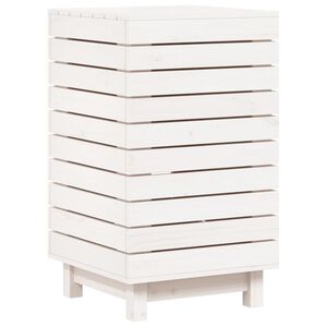 vidaXL vasket&oslash;jskurv 44x44x76 cm massivt fyrretr&aelig; hvid