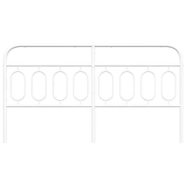 vidaXL udskiftningsgavl 183 cm metal hvid