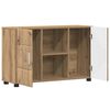 vidaXL Sideboard Artisan Egetr&aelig; 88,5 x 30,5 x 55,5 cm Konstrueret tr&aelig;
