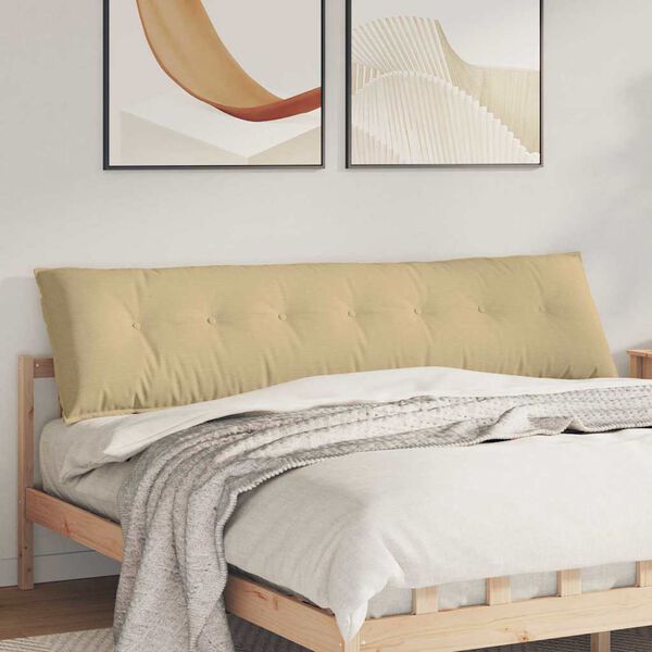 vidaXL Rygpude Gr&aring;gr&oslash;n 200 x 50 cm Velourstof