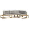 vidaXL Udend&oslash;rs sofagruppe Hvid 277,5 x 198,5 x 73 cm Polyester