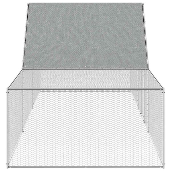 vidaXL h&oslash;nseg&aring;rd 6x2x2 m galvaniseret st&aring;l