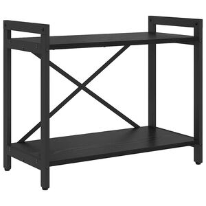 vidaXL Bogreol 60 x 30 x 50 cm Konstrueret tr&aelig; Sort eg