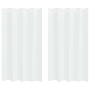 vidaXL Voile Gardin 2 stk. Hvid 175 x 140 cm Polyester