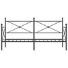 vidaXL daybed uden madras 75x190 cm st&aring;l sort