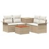 vidaXL Sofa S&aelig;t 6 stk. 4-personers Beige og cremehvid