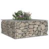 vidaXL Gabion h&oslash;jbed S&oslash;lv 100 x 100 x 40 cm Galvaniseret st&aring;l