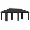vidaXL Have Gazebo 6 x 3 m Antracit Polyester og St&aring;l 190 gsm