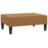 vidaXL 2-personers sovesofa med fodskammel fl&oslash;jl brun
