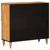 vidaXL Sideboard Naturfarvet 80 x 33,5 x 75 cm Massivt mangotr&aelig;